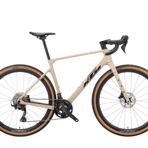 KTM GRAVELATOR ELITE 2x12 Shimano GRX Grey Beige matt black glossy